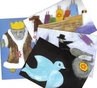 4 cartes de vœux pour Rosh Hashana 4 cartes de vœux pour Rosh Hashana